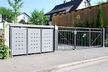 Toranlage pulverbeschichtet